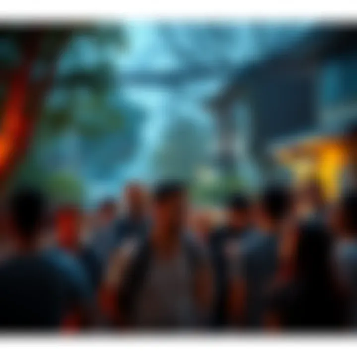 Residents gather and react in disbelief to events shaking their neighborhood