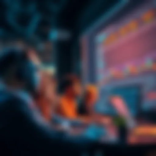 People discussing trading strategies and sharing insights in a vibrant online forum environment