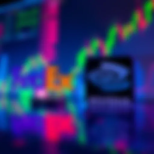 FedEx and Nvidia logos with hbar symbol against a financial chart background