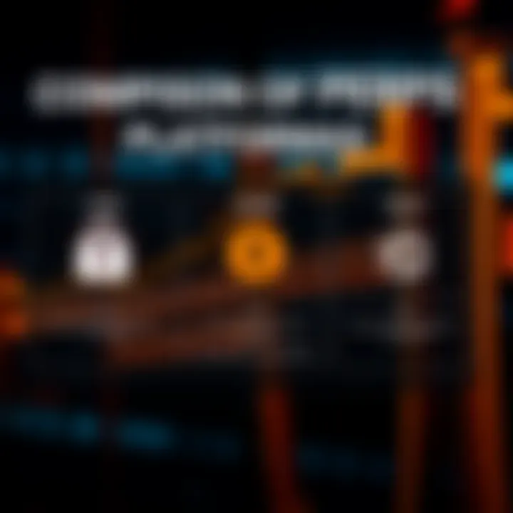 A chart displaying different PERPS platforms with icons for Hype, Aster, and Helix, highlighting security features and fee structures.