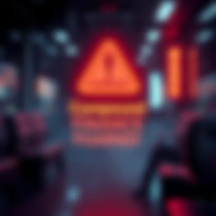 Alert symbol and warning text regarding the hack of Compound Finance's frontend