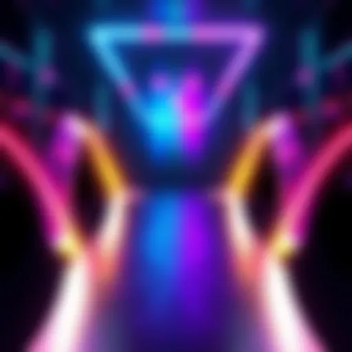 Abstract representation of the concept of 'Neither', showing two diverging paths merging into a neutral point.