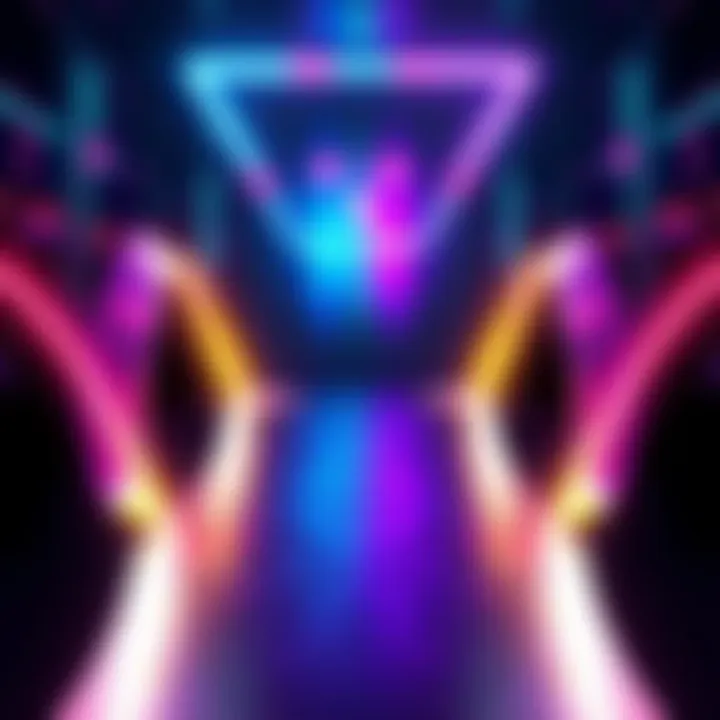 Abstract representation of the concept of 'Neither', showing two diverging paths merging into a neutral point.