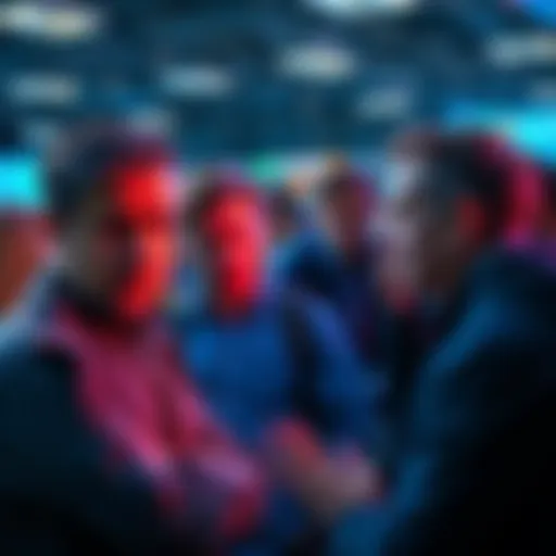 Group of people talking about the future of pHex with worried expressions