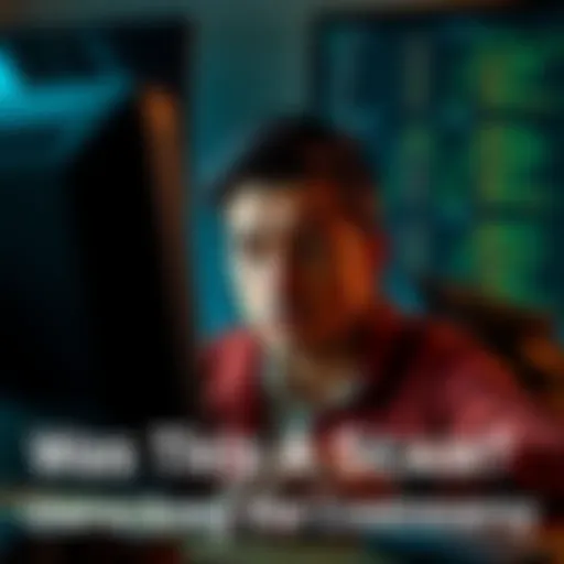 A person looking worried while gazing at a computer screen, reflecting concerns about online security and passkeys