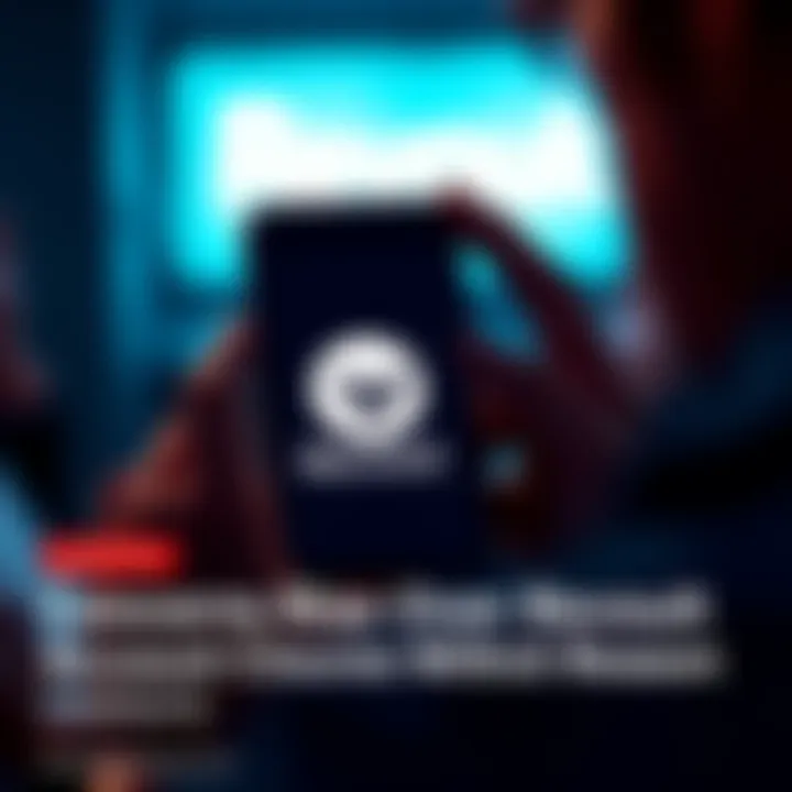 A frustrated person looking at their phone with a Revolut logo on screen, symbolizing account issues