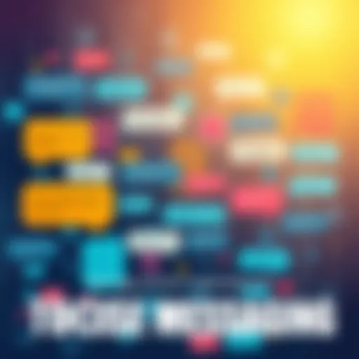 A visual representation showing a variety of text messages limited to 400 characters, emphasizing clarity and brevity in communication.