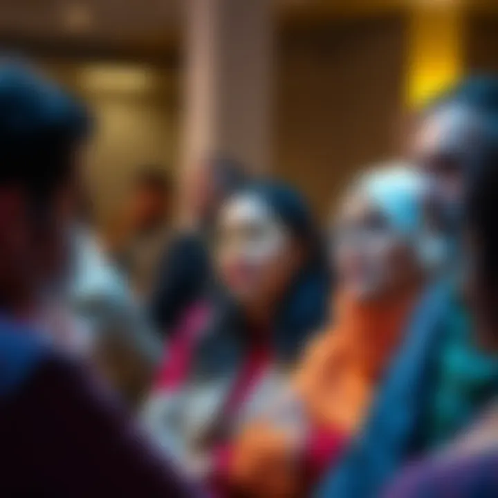 A group of people looking puzzled while discussing tentative approvals and future migrations at a community gathering.