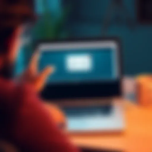 A person looking puzzled at their laptop screen, displaying an unexpected email from Coinkite.