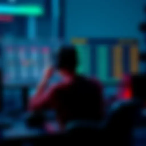 A person sitting at a desk, looking puzzled while viewing a high transaction count on a computer screen, with various wallet addresses displayed.