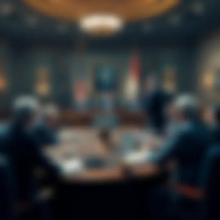 Members of Congress in a meeting about the CLARITY Act and cryptocurrency regulations