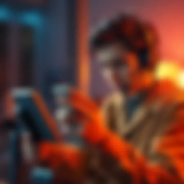A person holding a phone and looking frustrated while trying to reach AE support for missing rewards
