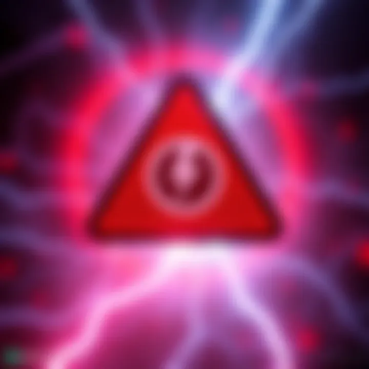 Core Lightning Vulnerability Alert An urgent alert graphic showing a warning symbol with a shutdown icon and the Blockstream logo, representing the critical vulnerability in Core Lightning.