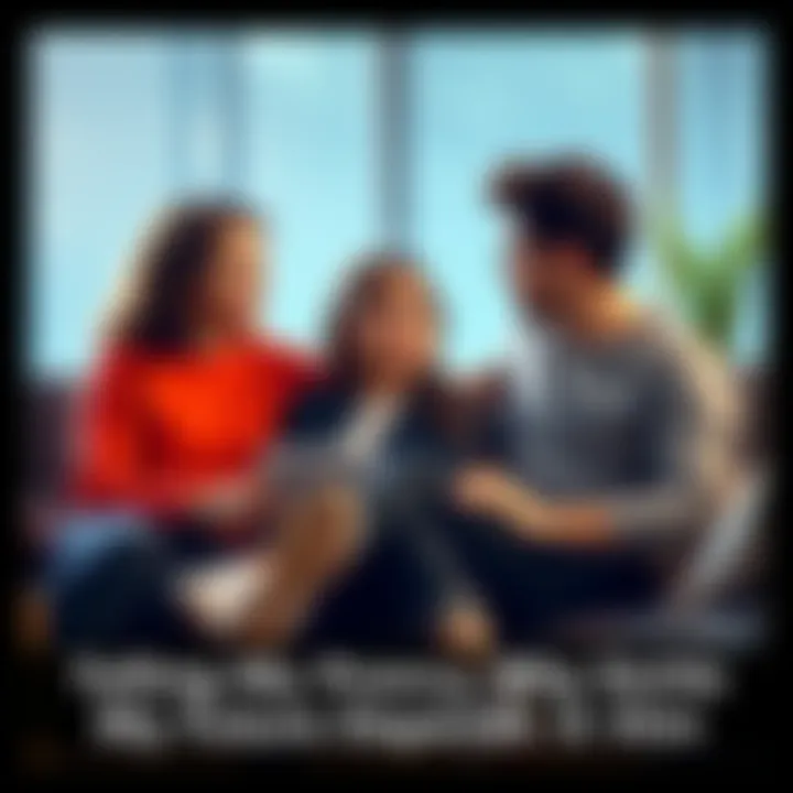 A young couple sitting together on a couch, discussing serious topics about financial future, showing concern and understanding