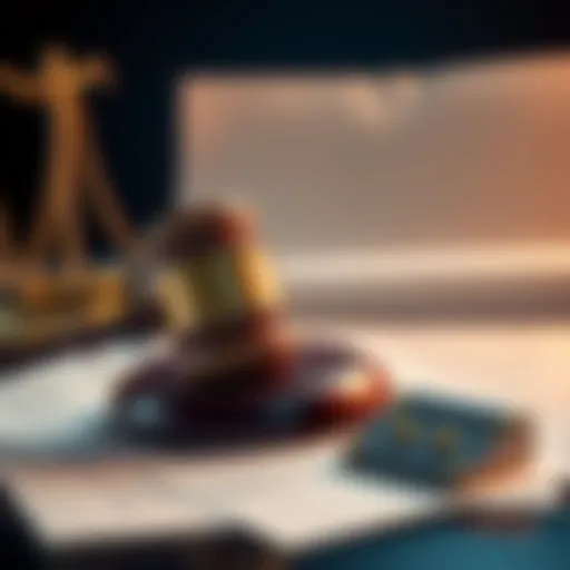 A gavel and legal documents symbolizing the court ruling that Kalshi's sports contracts are considered gambling.