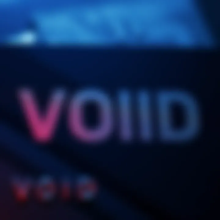 A close-up of a credit card with the word 'VOID' printed across it in bold letters, showing potential risks of using it.