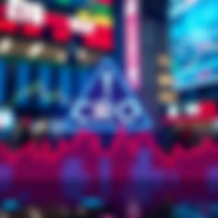 CRO ETF Shutdown Impact A visual representation of the CRO ETF logo with an overlay of a warning sign and financial graphs indicating market fluctuations due to a government shutdown.