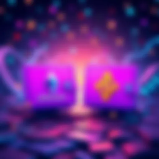 Illustration showing two digital wallets connecting Ethereum and Solana logos, symbolizing easy cross-chain transactions.