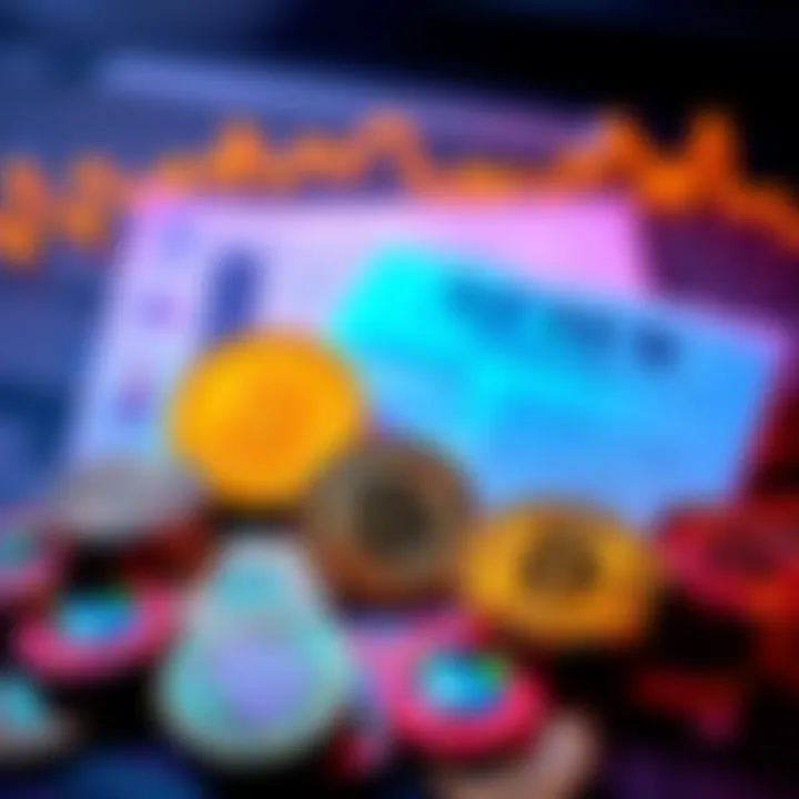 A collection of cryptocurrency coins with regulatory documents in the background symbolizing clarity in the market