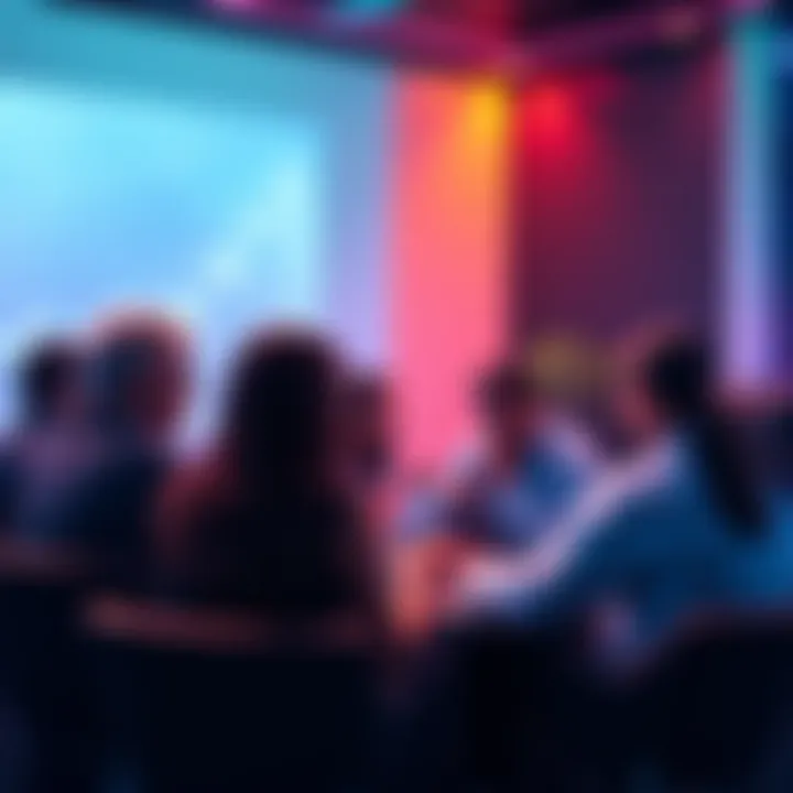 A group of people discussing cryptocurrency trends and safety tips together