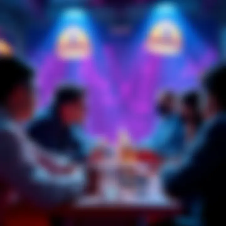 A group of people sharing insights about cryptocurrency at a forum