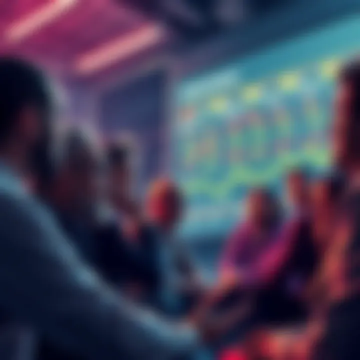 A group of individuals discussing their challenges and turning points in cryptocurrency trading