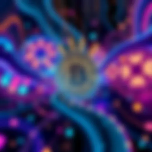 A colorful digital artwork representing crypto art, showcasing abstract designs and patterns that reflect modern technology.