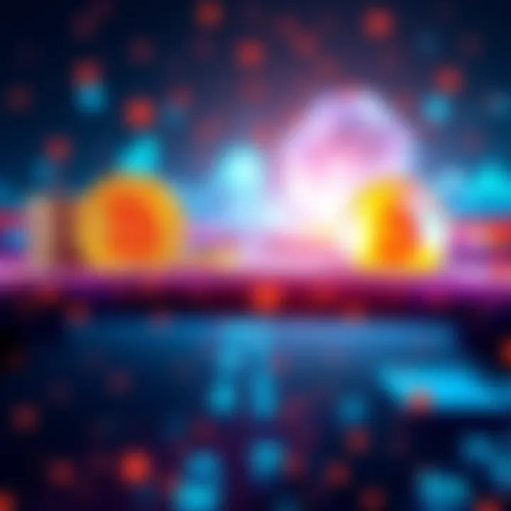 A visual representation of cryptocurrency being transferred to Hyperliquid, showcasing symbols of coins and a digital interface for bridging.