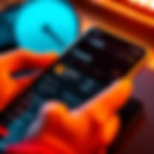 A close-up of a smartphone displaying the new Crypto.com app design with Bitcoin and cash options highlighted, showing concern among users about the CRO token's future.