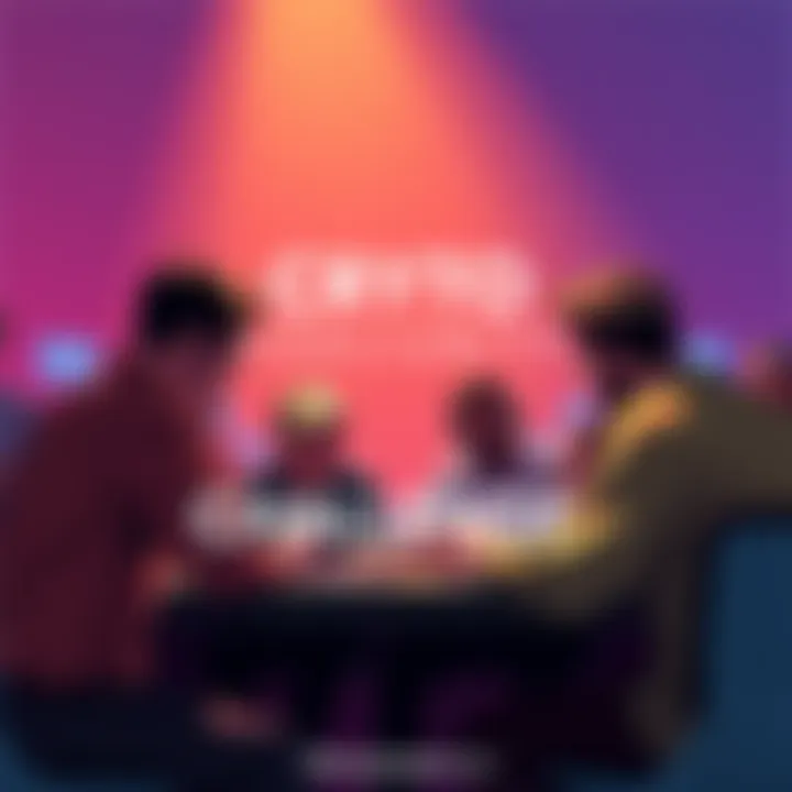 A group of people discussing strategies on a Discord server for cryptocurrency growth, showing frustration and determination.