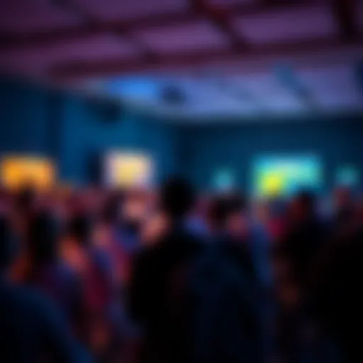 Attendees engaging in discussions about cryptocurrency and blockchain at the Haas Blockchain Club event