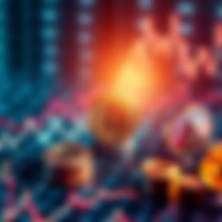 A graphic showing the increase in investments in cryptocurrency ETFs with Bitcoin and Ethereum symbols, indicating institutional interest and market shifts.