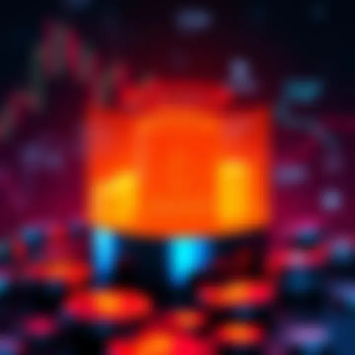 A graphic showing different fee structures of cryptocurrency exchanges with currency symbols like Bitcoin and Ethereum