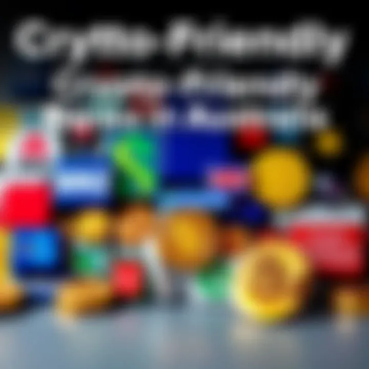 A collage of logos representing major Australian banks like ANZ, NAB, St. George, and Great Southern Bank with cryptocurrency symbols.