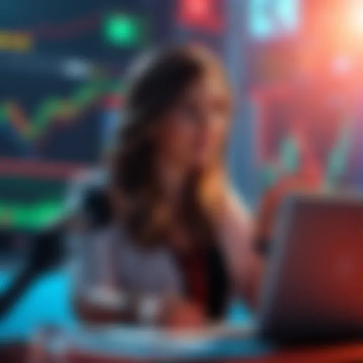 Kate discussing the latest updates in the crypto market with charts and graphics