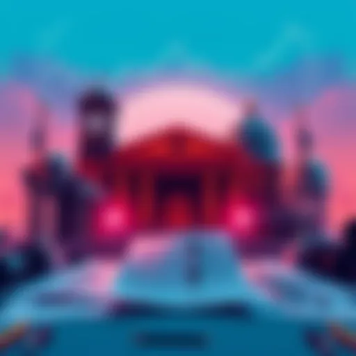 A depiction of major cryptocurrency institutions showcasing their true intentions with charts and documents in the background, symbolizing transparency and regulation.