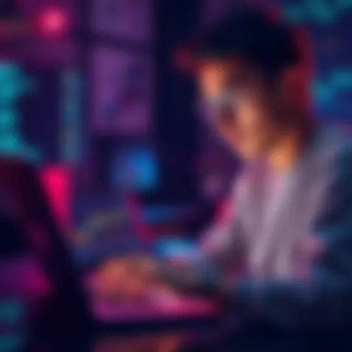 Individual looking at a laptop with cryptocurrency graphs and questioning if it's worth investing with low capital