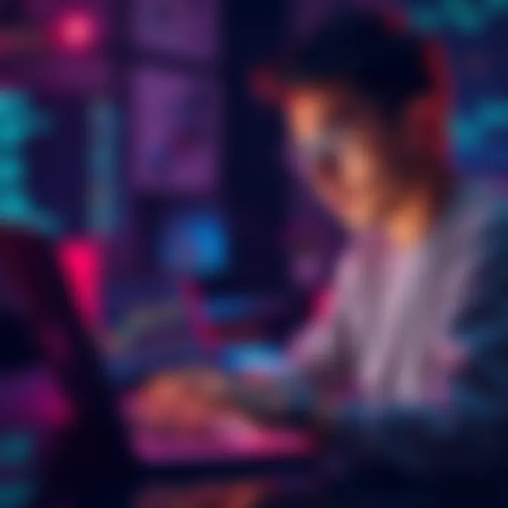 Individual looking at a laptop with cryptocurrency graphs and questioning if it's worth investing with low capital