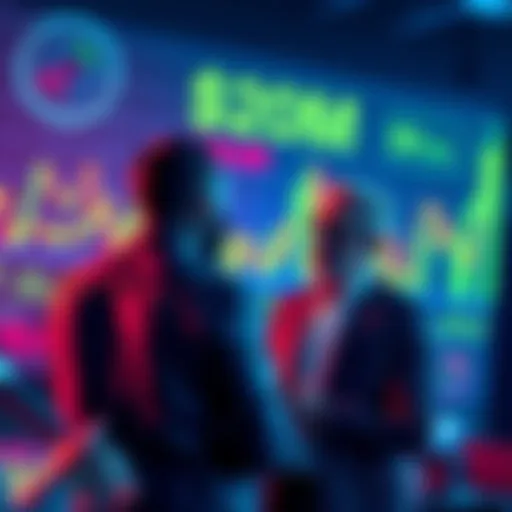 A group of crypto leaders discussing a $20 million market stabilization plan with charts in the background