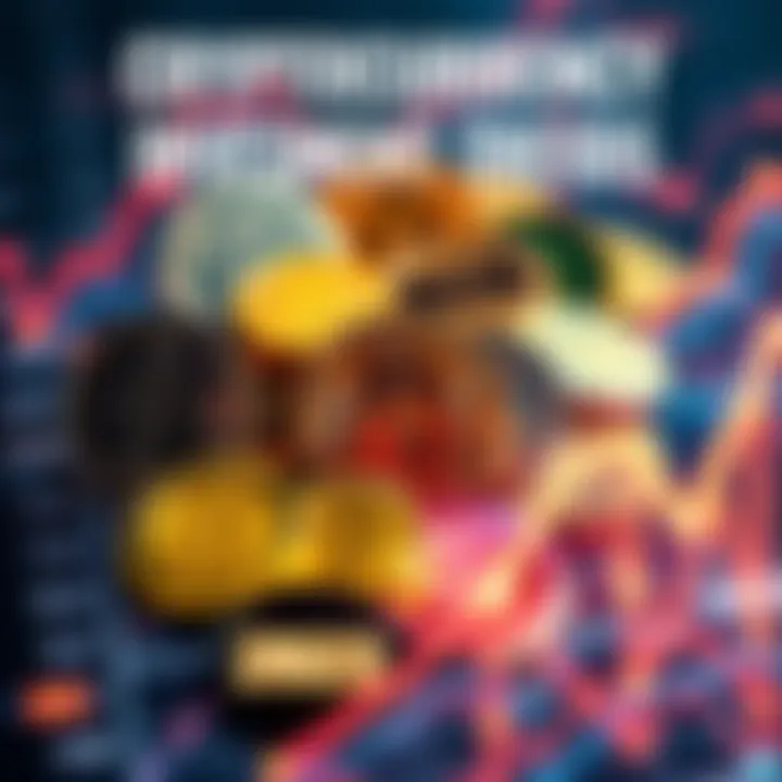 A collection of cryptocurrencies represented graphically with a focus on growth potential