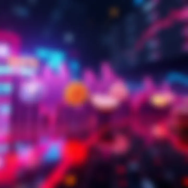 A visual representation of the cryptocurrency market decline as it loses value, with various digital asset symbols showing downward trends on a graph.