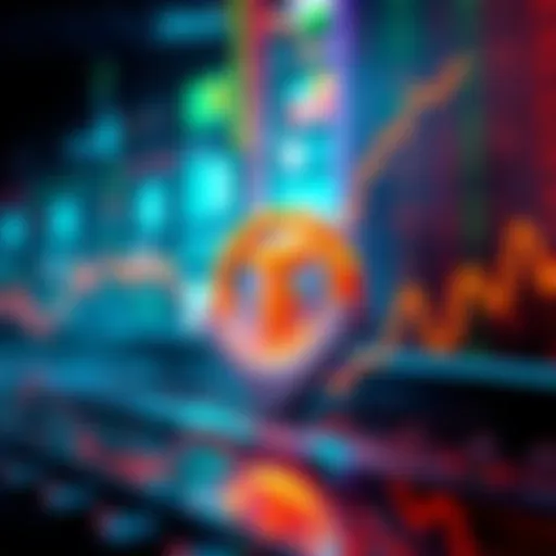 A graphic showing a downward trend in cryptocurrency values with Tether logo prominently displayed, symbolizing the $1 billion loss.