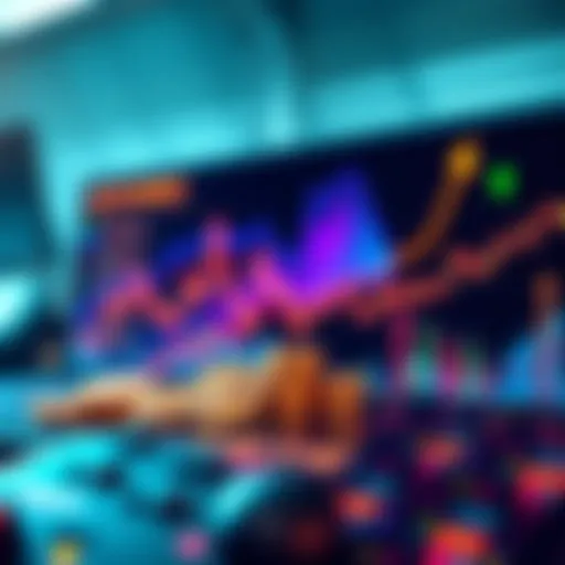 A visual representation of the cryptocurrency market compared to gold and stock markets, showcasing growth potential with arrows indicating upward trends and market cap figures.