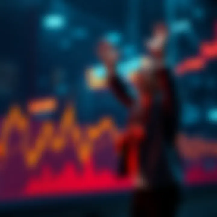 Crypto Market Reversal A graph showing a decline in cryptocurrency prices, with a person celebrating in the background representing critics of crypto. The image captures the contrast between negative sentiment and potential...