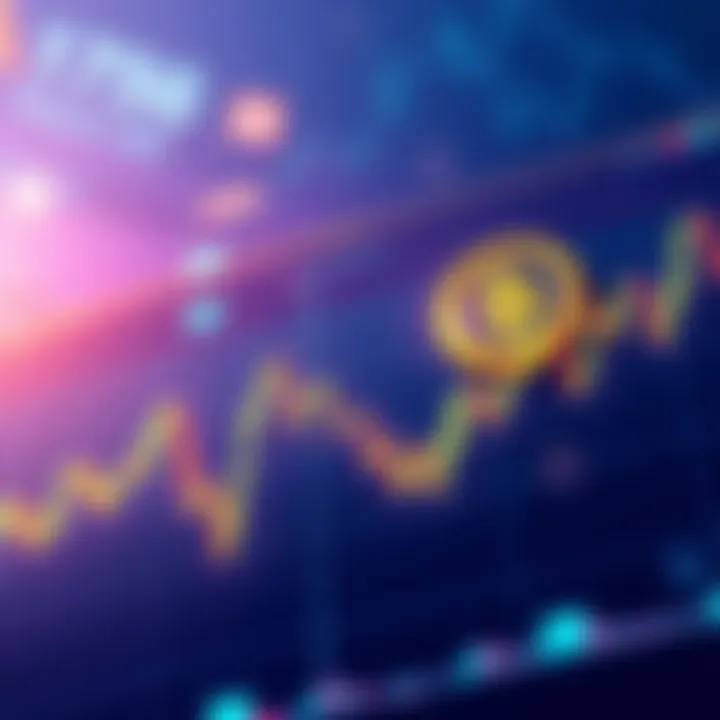 Crypto Market Trends Illustration showing fluctuating Bitcoin and Ethereum prices on a chart with a sideways trend, indicating market uncertainty.
