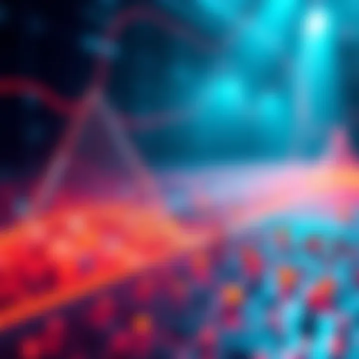 A visual representation of cryptocurrency mixers being used for legitimate transactions, showing a balance between technology and finance.