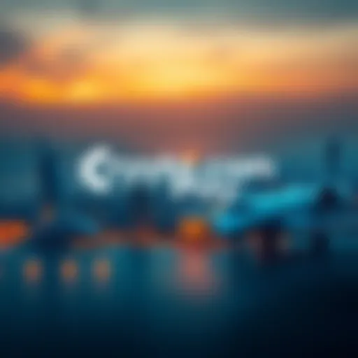 Crypto.com Pay logo with Dubai skyline and private jet in background