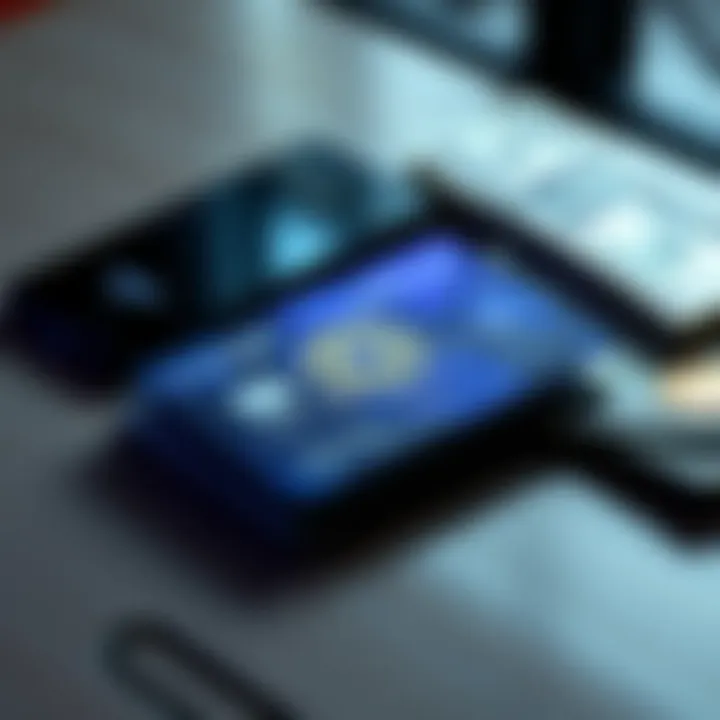 Crypto Payment Card on Table A crypto payment card placed on a table next to a smartphone and some cash, representing direct spending from crypto wallets.