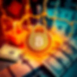 A visual representation of a crypto payment system showing a lock symbol and dollar bills, indicating security concerns in self-custody.