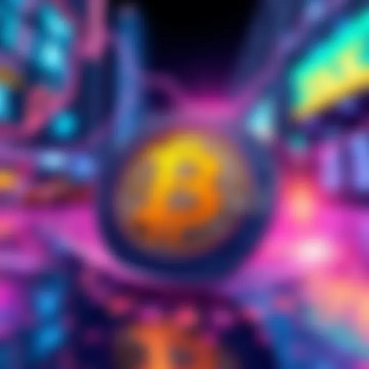 Illustration showing a digital currency symbol with a sales tax label, representing the proposed crypto tax framework.